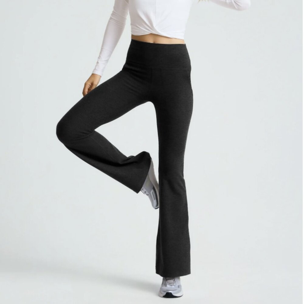 Beyond Yoga Spacedye All Day Flare High Waisted Pant Darkest Night Leggings XS